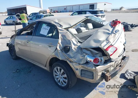 2012 Toyota Corolla Le z USA, uszkodzony, nr VIN 2T1BU4EEXCC781029